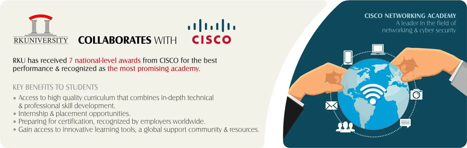 RK University collabrate with CISCO